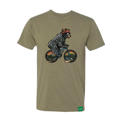 Wild Tribute Wild Ride Mens T-Shirt Light Olive SM