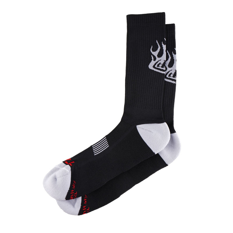 Troy Lee Designs MENS PERFORMANCE SOCKS ; SENDO LG/XL UNISEX TECHNICAL SOFT GOODS Black