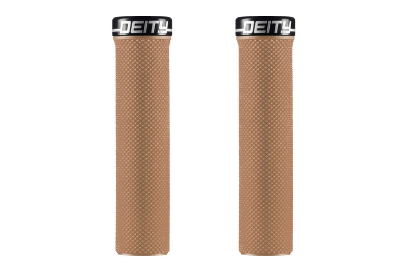 Deity Components Deity Slimfit Grips - Gum – Handle bars grips and pedals