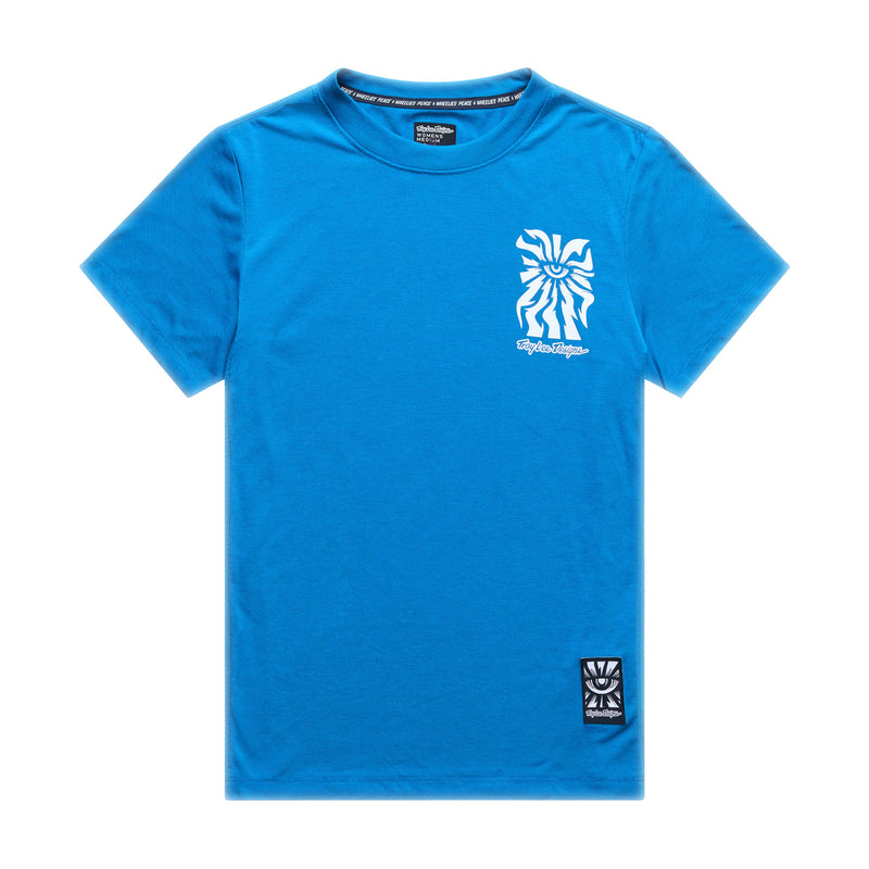 Troy Lee Designs WOMENS LILIUM SHORT SLEEVE RIDE TEE ; ONE EYE SM WOMENS JERSEYS Blue
