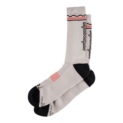 Troy Lee Designs Mens Performance Socks – Checka LG/XL Unisex Technical Soft Goods Gray