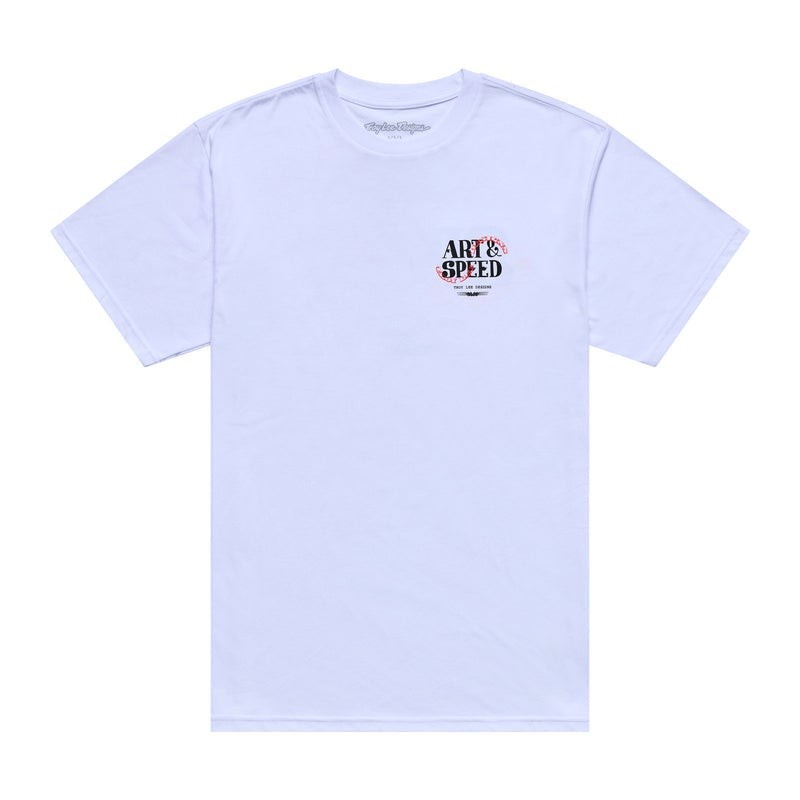 Troy Lee Designs SHORT SLEEVE TEE ; PINK SLIPS MD MENS TEES/TANKS White – Jersey