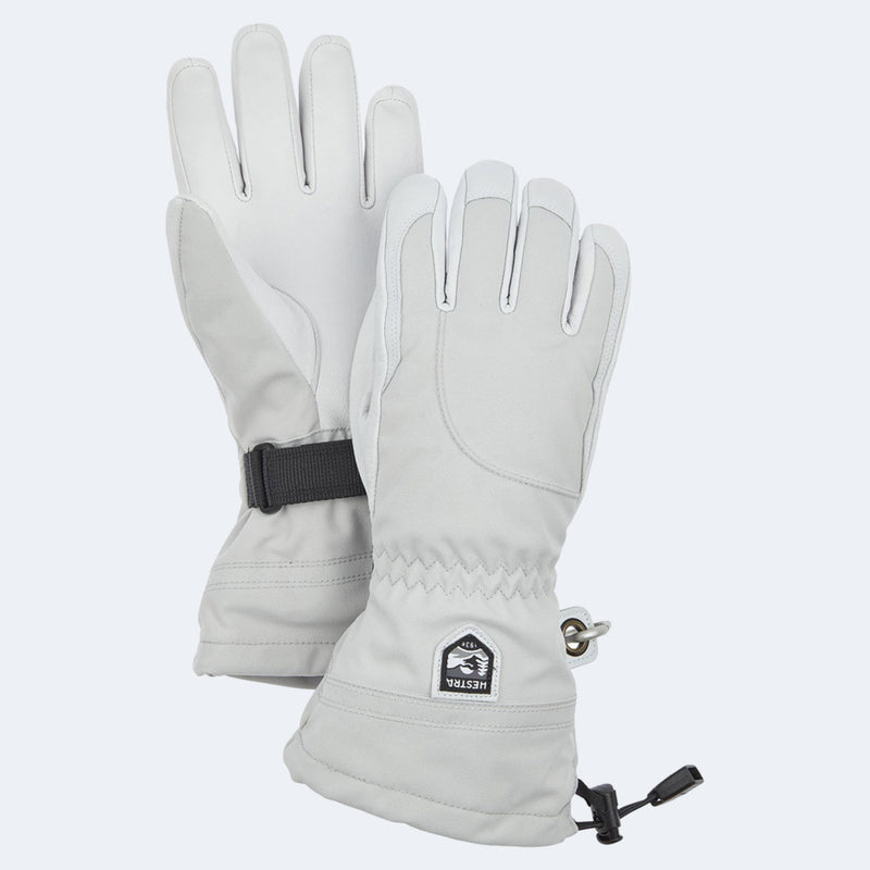 Hestra Womens Heli Glove Misty Grey/Off White-6 – Winter Glove