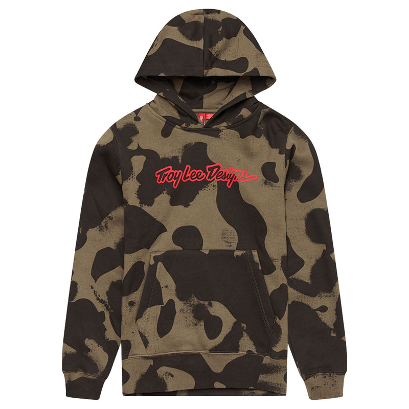 Troy Lee Designs YOUTH PULLOVER; SIGNATURE OLIVE CAMO XL – Jacket