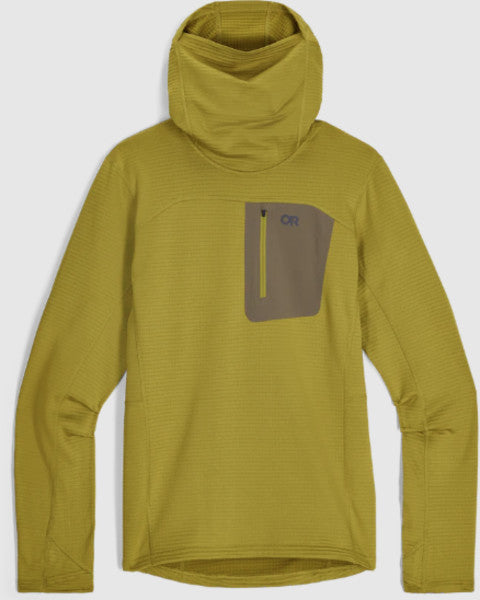 Outdoor Research Men's Vigor Grid Fleece Pullover Hoodie S Men's Green – Jacket