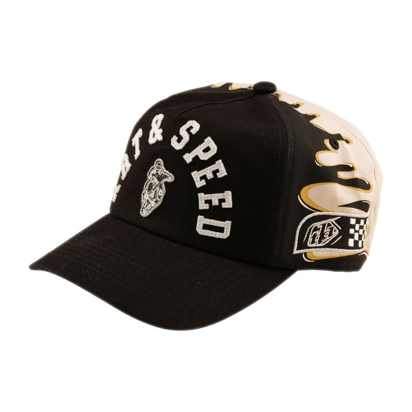 Troy Lee Designs UNSTRUCTURED CURVED SNAPBACK ; FINISH LINE OSFA MENS HATS Black