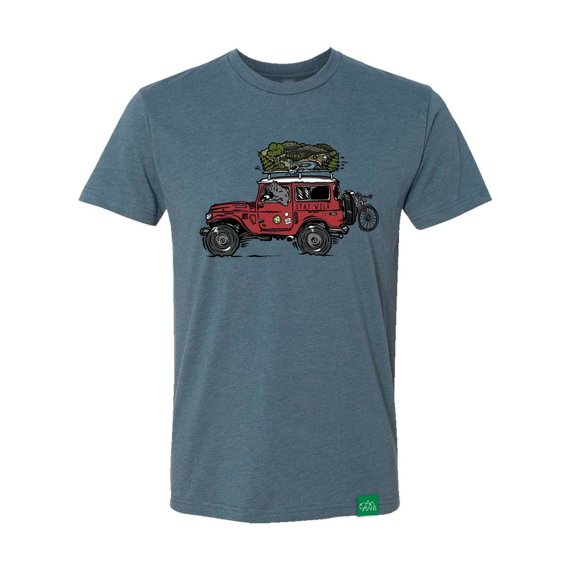 Wild Tribute Stay Wild Mens T-Shirt Indigo SM – Jersey