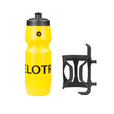 Velotric Water Bottle & Cage Black