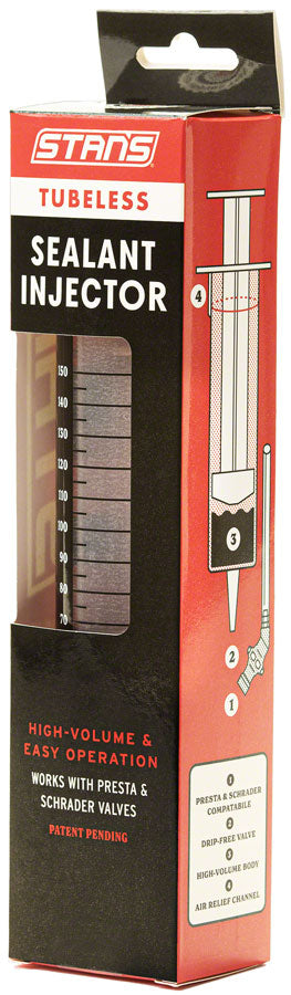 Stan's No Tubes Stan's Tubeless Sealant Injector - Presta, Schrader – Tools & Lubes