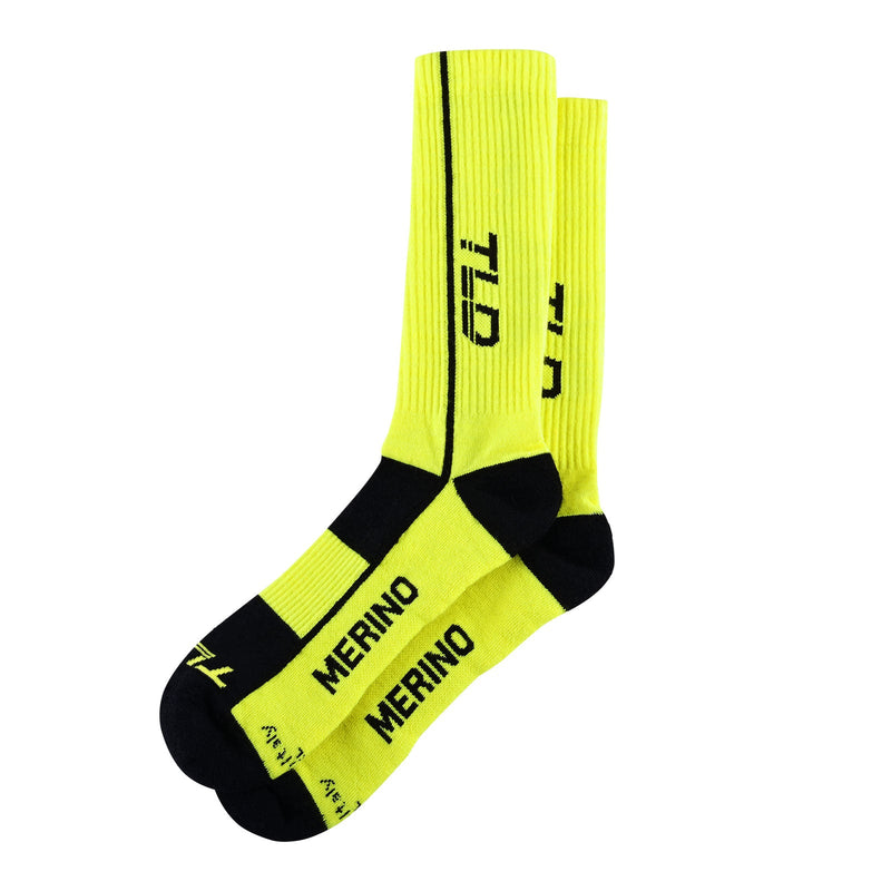 Troy Lee Designs CHILL MERINO WOOL SOCK; MONO SULFUR LG/XL