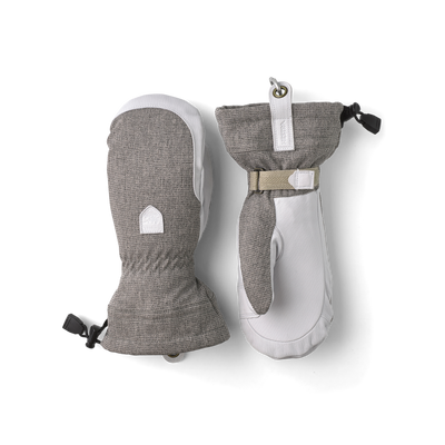 Hestra Womens Patrol Gauntlet Mitt Light Grey 6