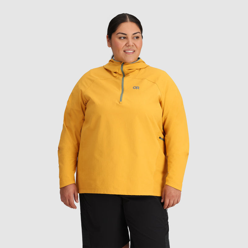 Outdoor Research Freewheel MTB Half Zip 2X Women's Hoodie Caramel – Jacket