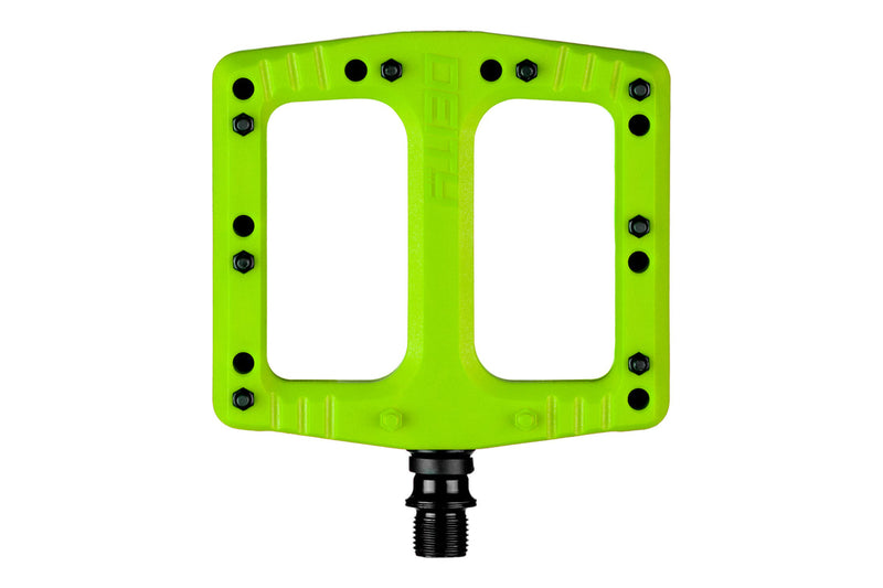 Deity Components DEFTRAP PEDALS - GREEN – Handle bars grips and pedals