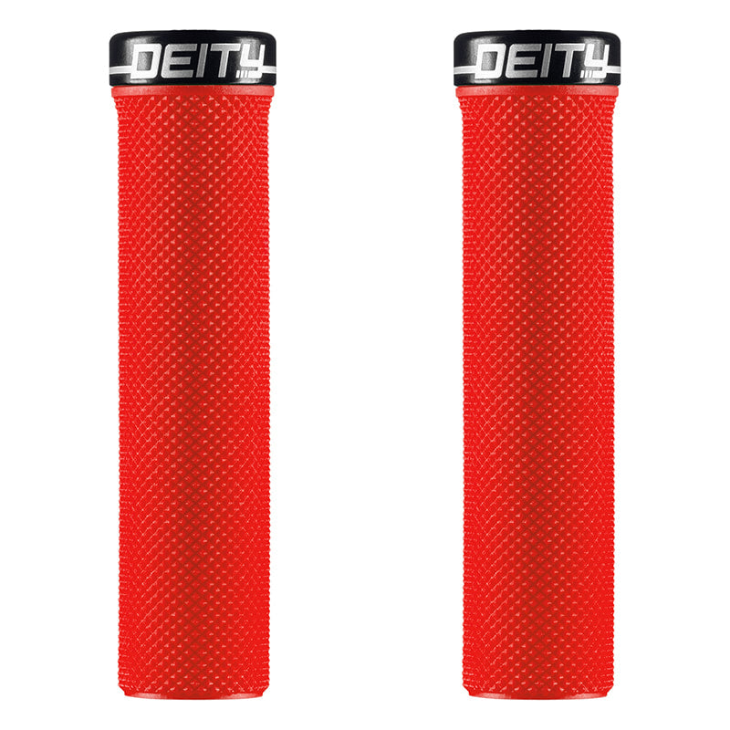 Deity Components SLIMFIT GRIPS - RED – Handle bars grips and pedals
