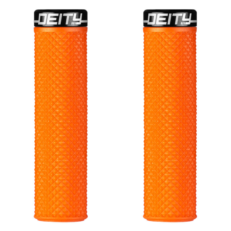 Deity Components SUPRACUSH GRIPS - ORANGE – Handle bars grips and pedals