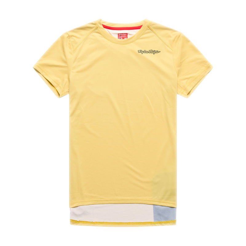 Troy Lee Designs WOMENS LILIUM PRO SHORT SLEEVE JERSEY ; MONO SM WOMENS JERSEYS Yellow