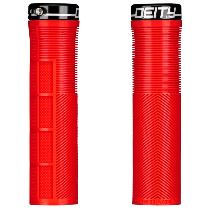 Deity Components Deity Knuckleduster Grips - Red – Handle bars grips and pedals