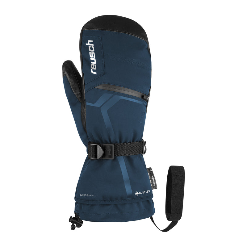 Reusch Down Spirit GTX Mitten - dark denim / black - front