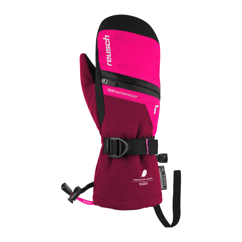 Reusch Lando R-TEX® XT Junior Mitten - cerise/pink glo - front