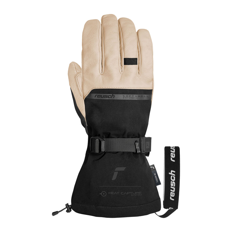 Reusch Duality R-Wool - tan / black - front