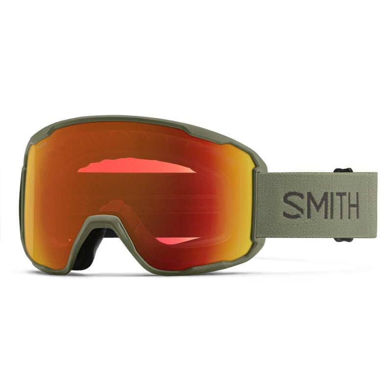 Smith Optics Smith Preview Fatigue Green | ChromaPop Everyday Red Mirror One Size – Snow Goggle