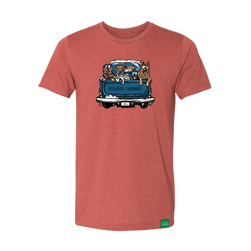 Wild Tribute Powder Hounds Mens T-Shirt Heather Clay 2X – Jersey