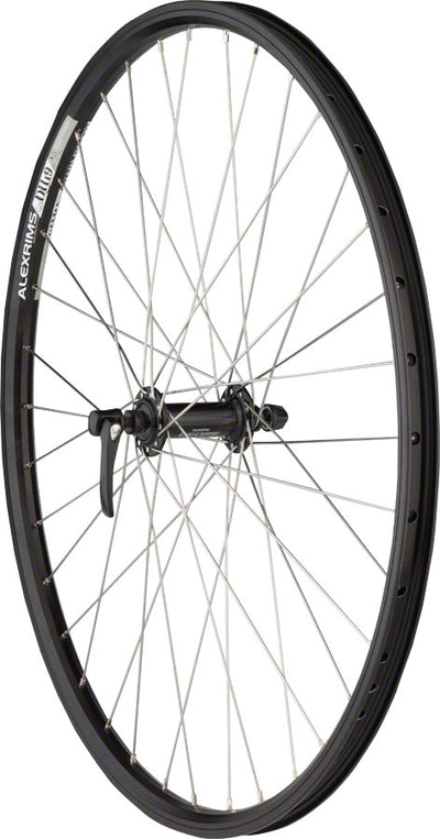 Quality Wheels Deore/DH19 Front Wheel - 26 QR x 100mm Rim Brake Black Clincher 36H