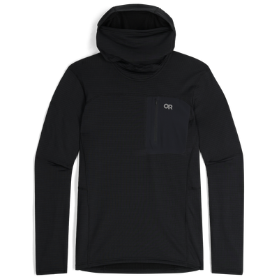 Outdoor Research Men's Vigor Grid Fleece Pullover Hoodie L Men's Black