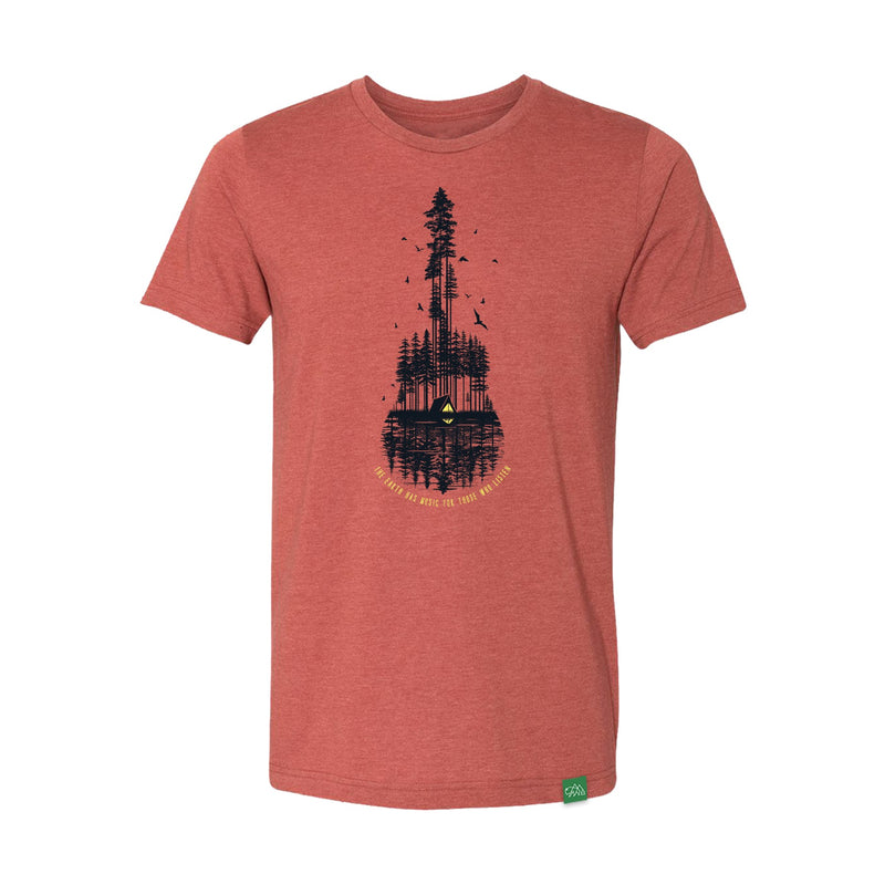 Wild Tribute The Earth Has Music Mens T-Shirt Heather Clay MD – Jersey