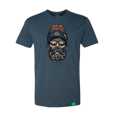 Wild Tribute Iceman Mens T-Shirt Tee Midnight Navy LG