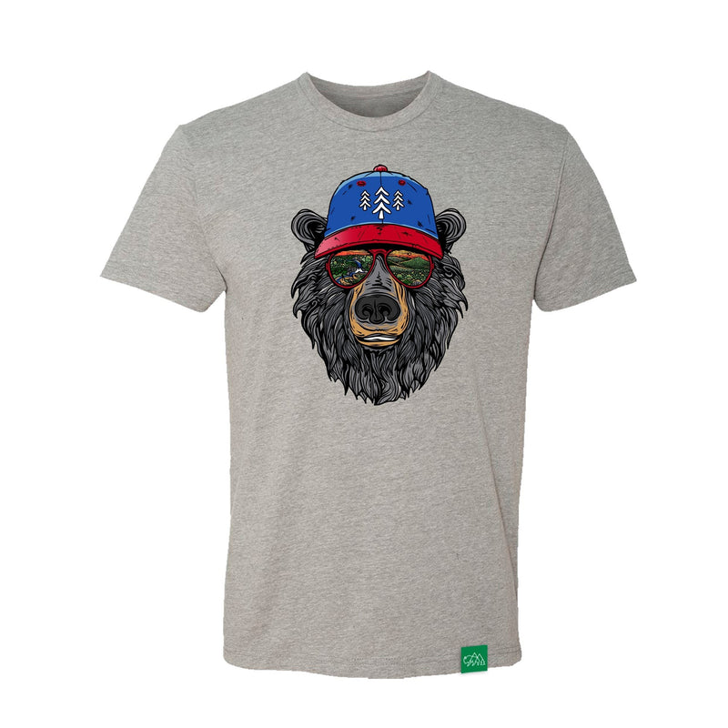Wild Tribute Miami Vice Appalachian Bear Mens T Shirt Dark Heather Grey SM – Jersey
