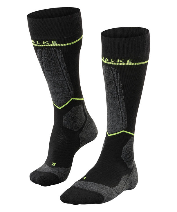 Falke SK Compression Wool Men Skiing BLACK-LIGH 43-46 W2 SOCKS – Winter Socks