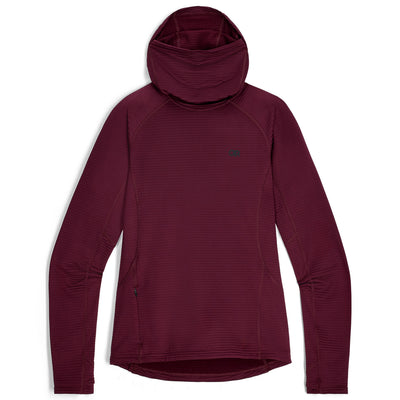 Outdoor Research Women's Vigor Grid Fleece Pullover Hoodie S Women's Purple