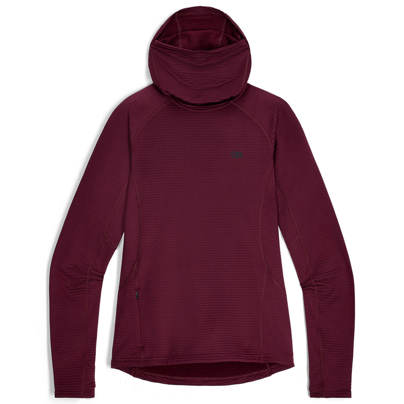 Outdoor Research Women's Vigor Grid Fleece Pullover Hoodie S Women's Purple – Jacket