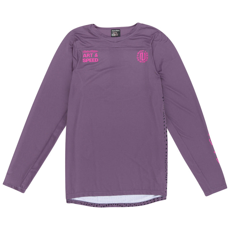 Troy Lee Designs SKYLINE LS JERSEY; RADIOSCAPE DEEP PURP SM