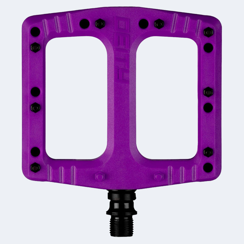 Deity Components DEFTRAP PEDALS - PURPLE – Handle bars grips and pedals