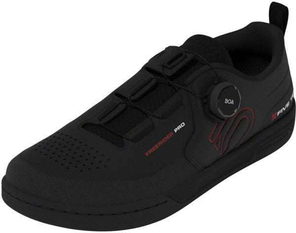 Five Ten Freerider Pro BOA Flat Shoes - Men's, Core Black/Red/FTWR White, 11.5