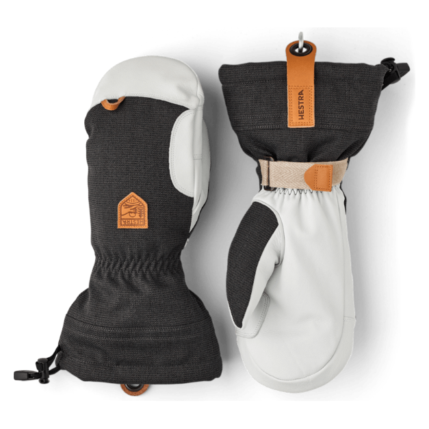 Hestra Army Leather Patrol Gauntlet Mitt Charcoal 8 – Winter Glove