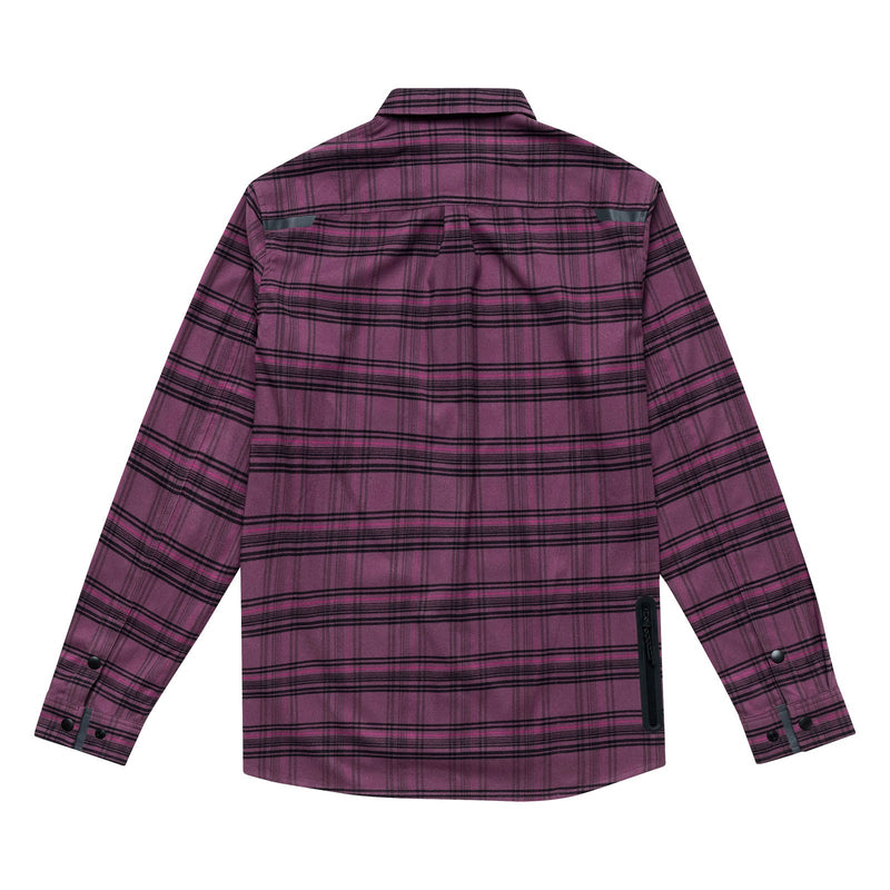 Troy Lee Designs GRIND FLANNEL; YD PLAID DEEP PURP MD – Jersey
