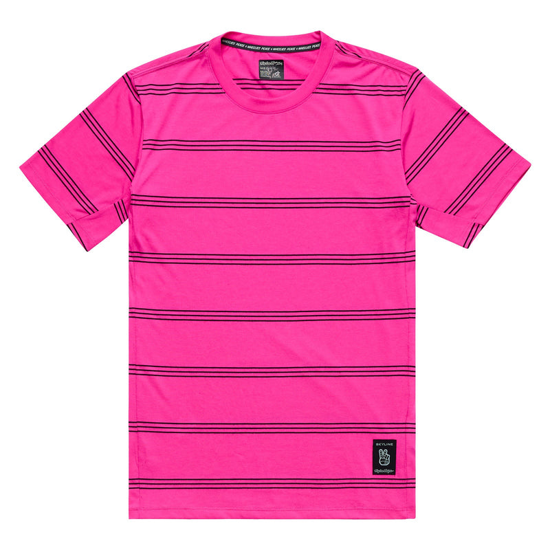 Troy Lee Designs SKYLINE SHORT SLEEVE RIDE TEE; WASHED OUT PARTY PINK SM – Jersey