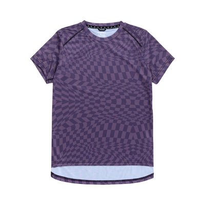 Troy Lee Designs Womens Lilium SS Jersey – Twisted Checkers Deep Purple LG