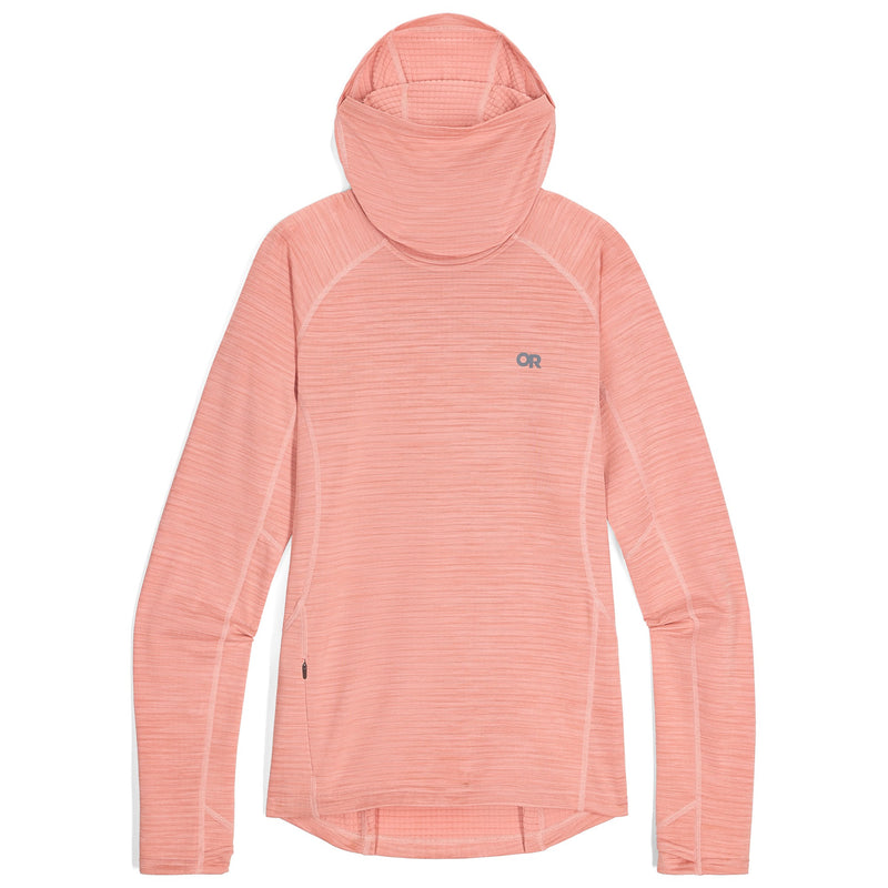 Outdoor Research Women's Vigor Grid Fleece Pullover Hoodie XS Women's Pink