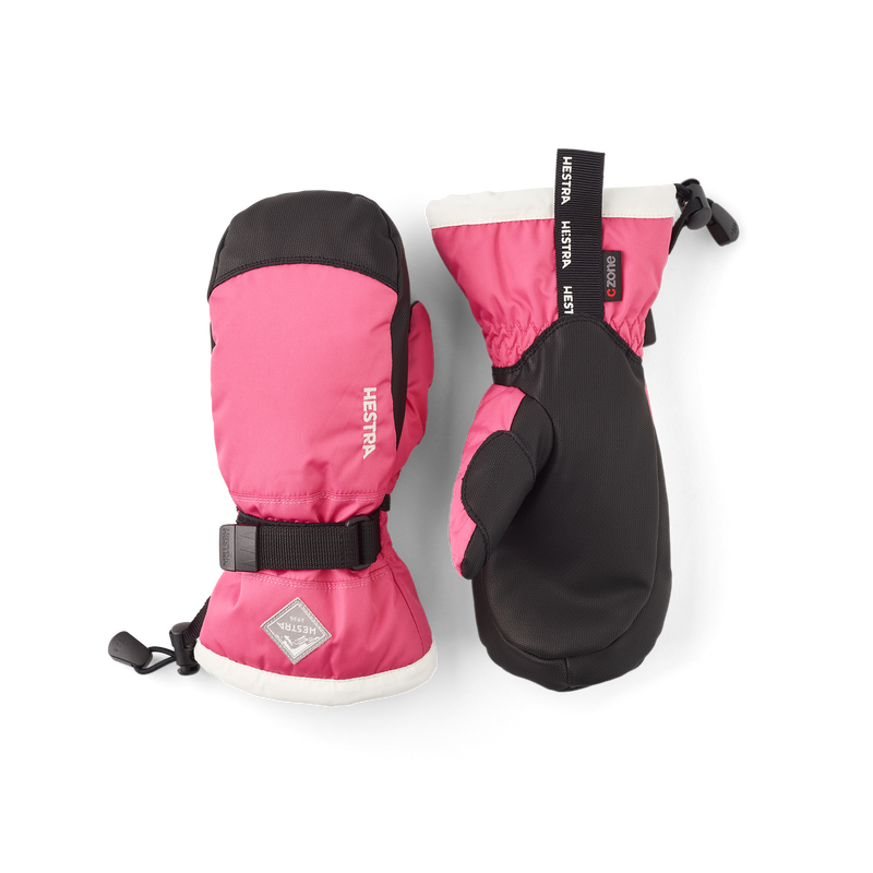 Hestra Gauntlet CZone Jr Mitt - Fuchsia/Ivory - 6 – Winter Glove