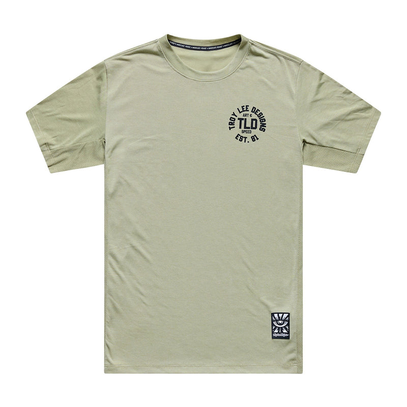 Troy Lee Designs SKYLINE SHORT SLEEVE RIDE TEE ; STAMPS XL MENS JERSEYS Gray