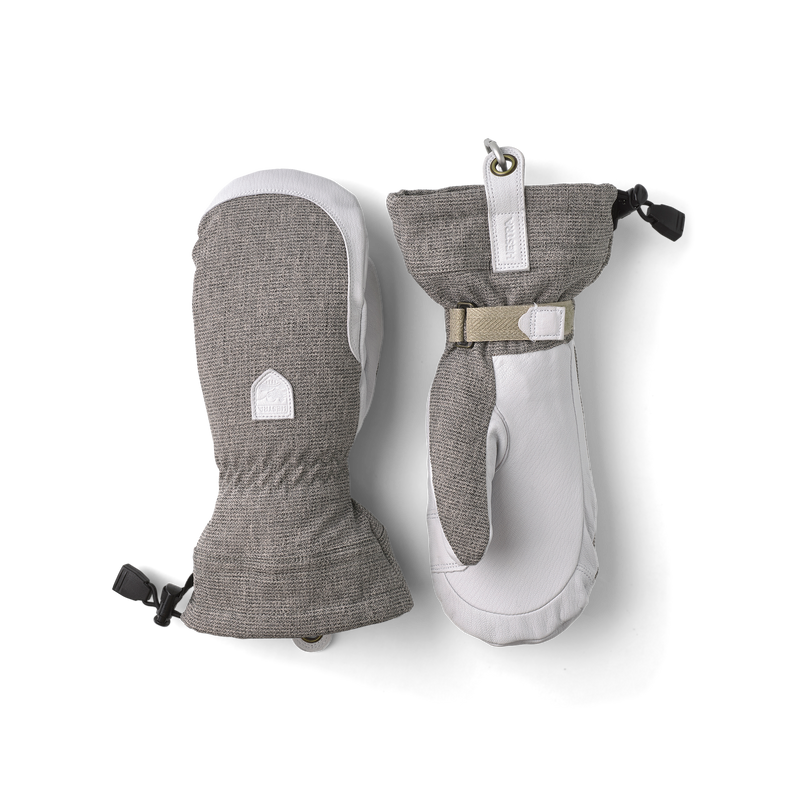 Hestra Womens Patrol Gauntlet Mitt Light Grey 8 – Winter Glove