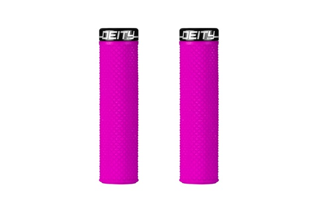 Deity Components SUPRACUSH GRIPS - PINK – Handle bars grips and pedals