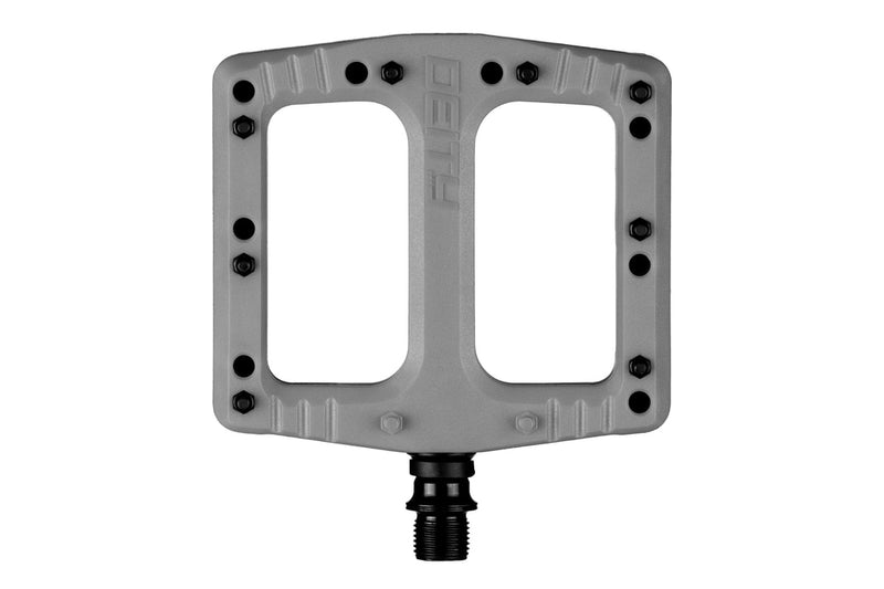 Deity Components DEFTRAP PEDALS - GRAY – Handle bars grips and pedals