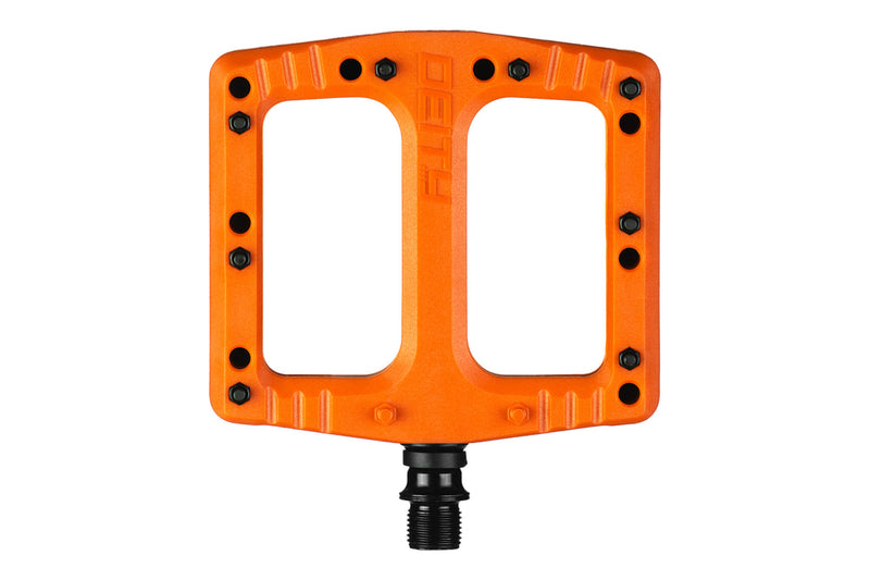 Deity Components DEFTRAP PEDALS - ORANGE – Handle bars grips and pedals