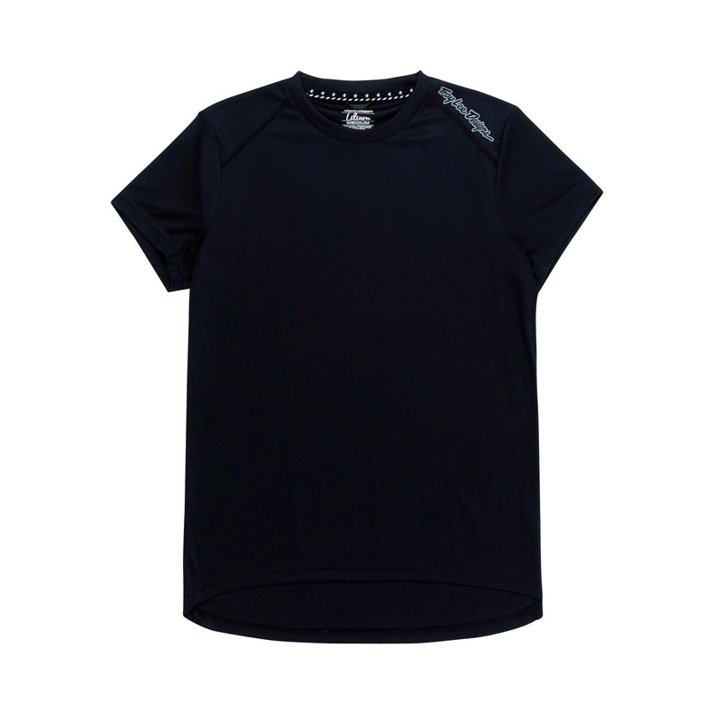 Troy Lee Designs WOMENS LILIUM SS JERSEY; MONO BLACK LG