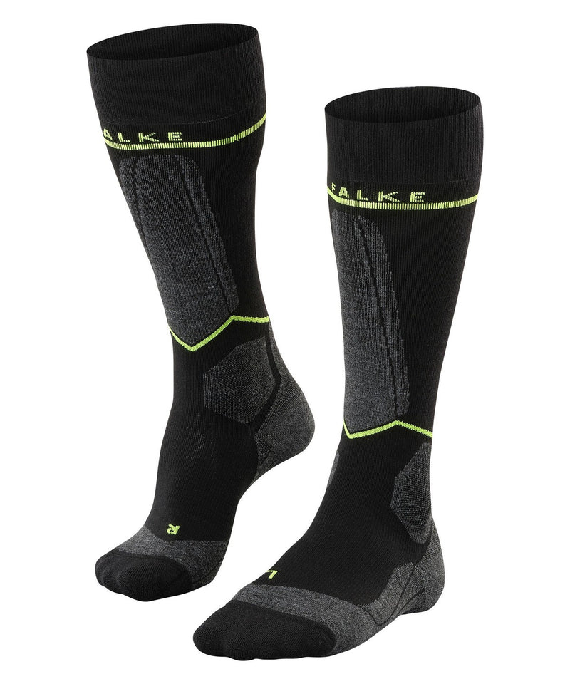 Falke SK Compression Wool Men Skiing BLACK-LIGH 39-42 W2 SOCKS – Winter Socks